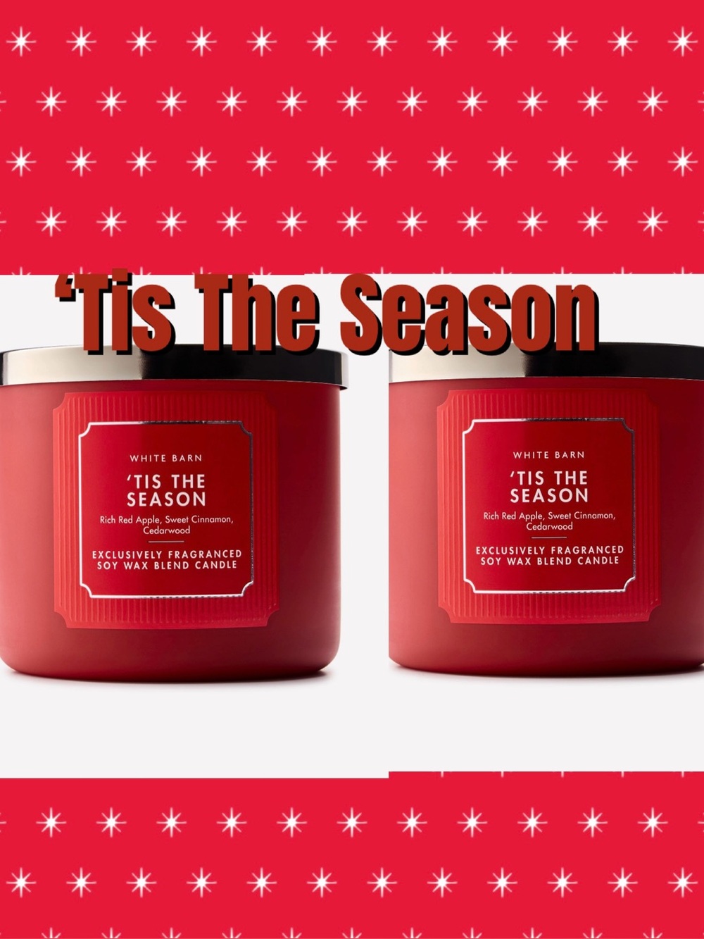 ‘Tis The Season 3-Wick Candle Bath and Body Works